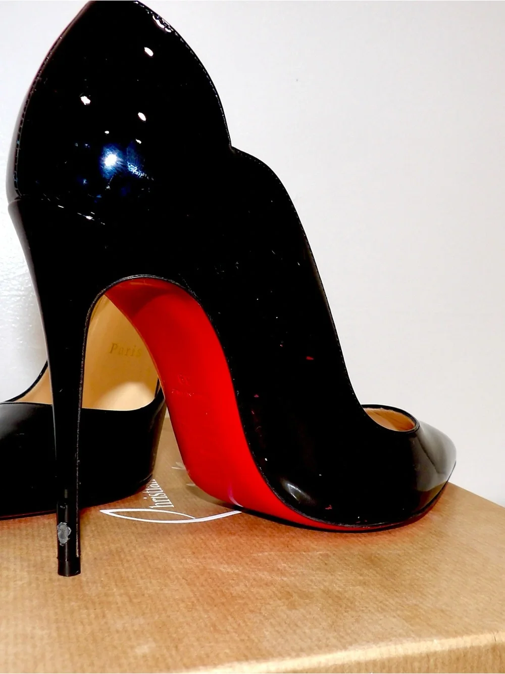 Christian Louboutin hot chick 100 patent leather pumps size 39